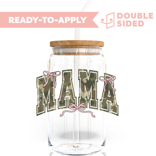 [ Double Sided ] UV DTF Transfer | Coquette Army MAMA