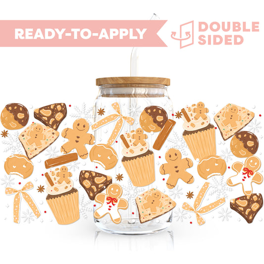 [ Double Sided ] 16oz Cup UV DTF Decal | Bake And Be Merry