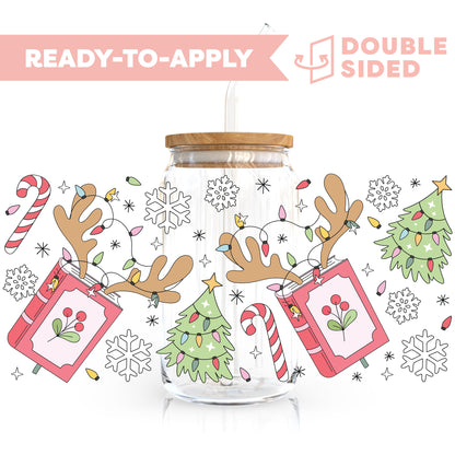 [ Double Sided ] 16oz Cup UV DTF Decal | My Christmas Is All Booked