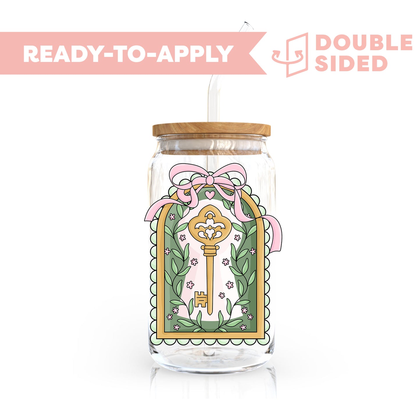 [ Double Sided ] UV DTF Transfer | Fantasy Key 🔑