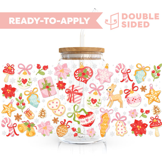 [ Double Sided ] 16oz Cup UV DTF Decal | 'Tis The Season