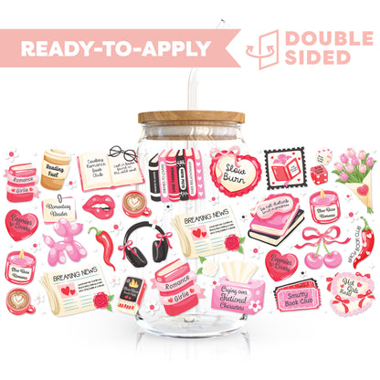 [ Double Sided ] 16oz Cup UV DTF Decal | Slow Burn Girlie