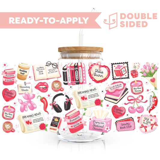 [ Double Sided ] 16oz Cup UV DTF Decal | Slow Burn Girlie