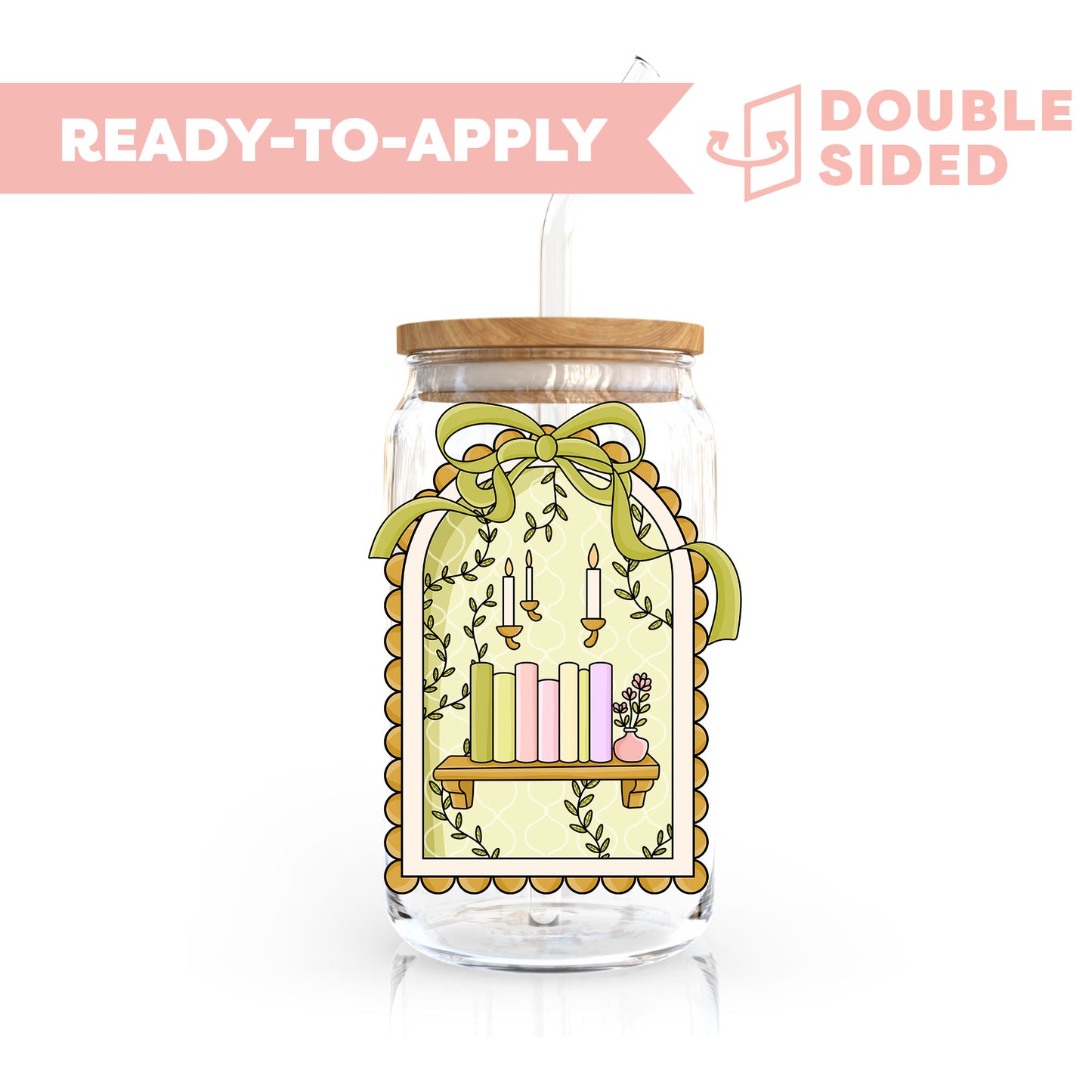 [ Double Sided ] UV DTF Transfer | Book Shelf 📚