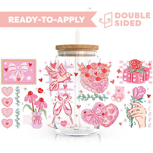 [ Double Sided ] 16oz Cup UV DTF Decal | Girlhood Dream 💖