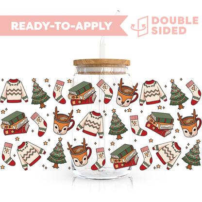 [ Double Sided ] 16oz Christmas Cup Decal  | Cozy Winter Time