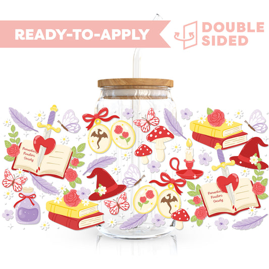 [ Double Sided ] 16oz Cup UV DTF Decal | Romantasy Readers Society