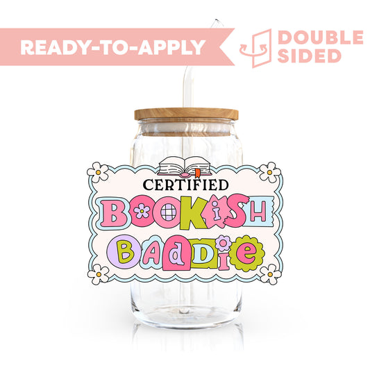 [ Double Sided ] UV DTF Decal | Bookish Baddie 