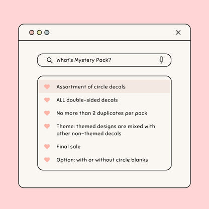 Mystery Pack | Circle Decal