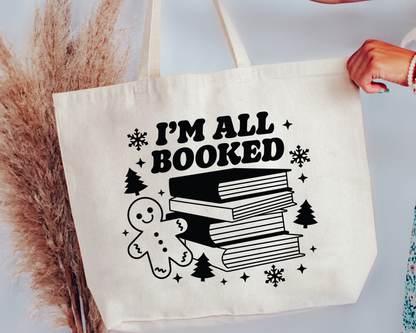 FREE I'm All Booked SVG | Christmas Book SVG