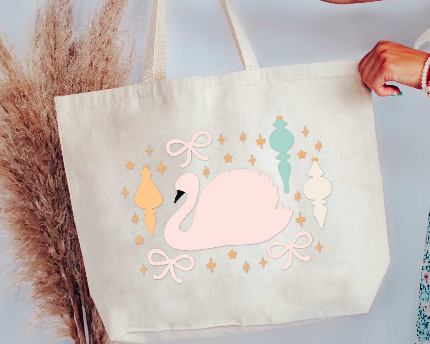 FREE Holiday Swan SVG | Pastel Christmas SVG