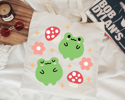 FREE Cute Flog SVG | Froggy with Mushroom SVG