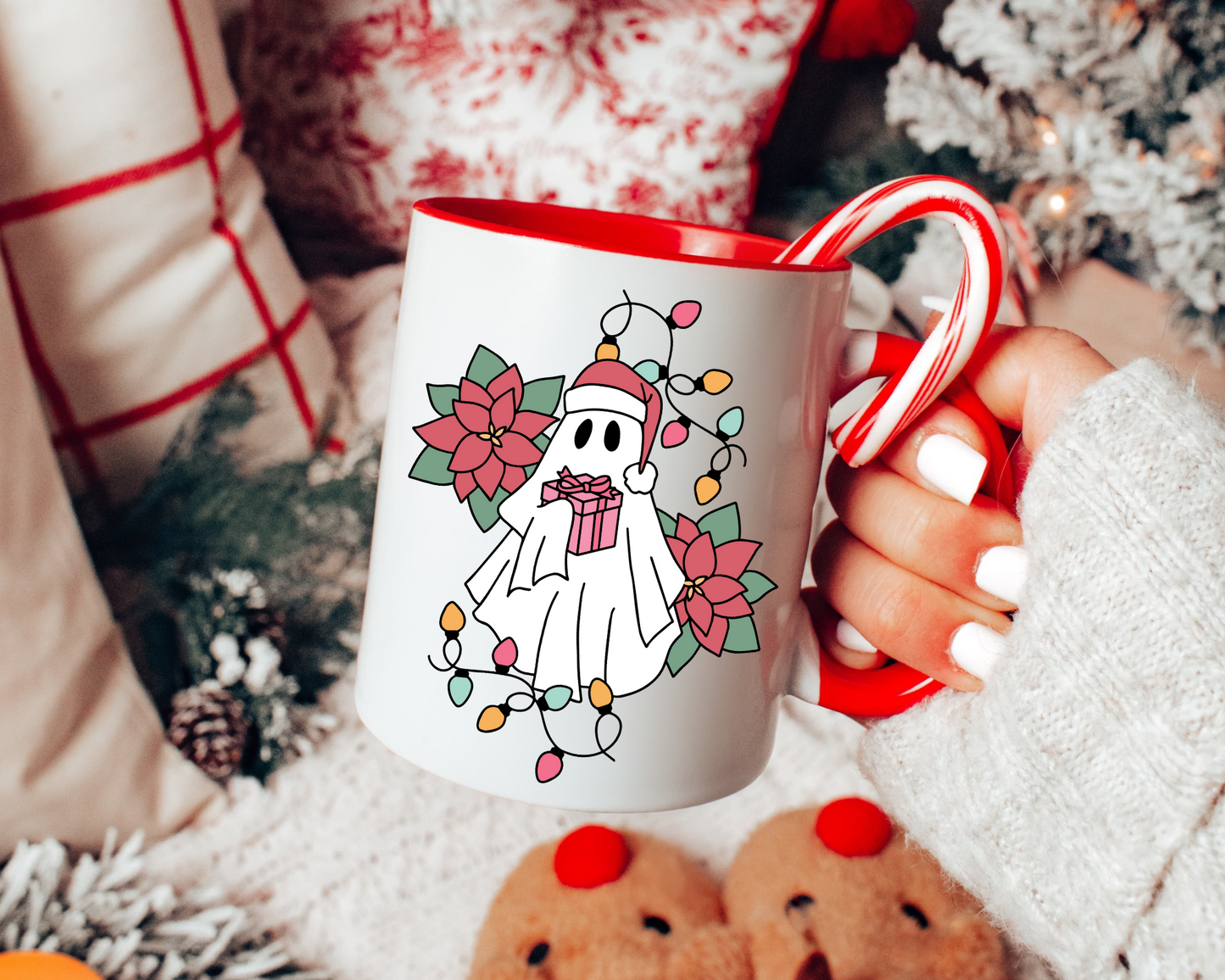 FREE Christmas Ghost SVG | Santa Ghost SVG