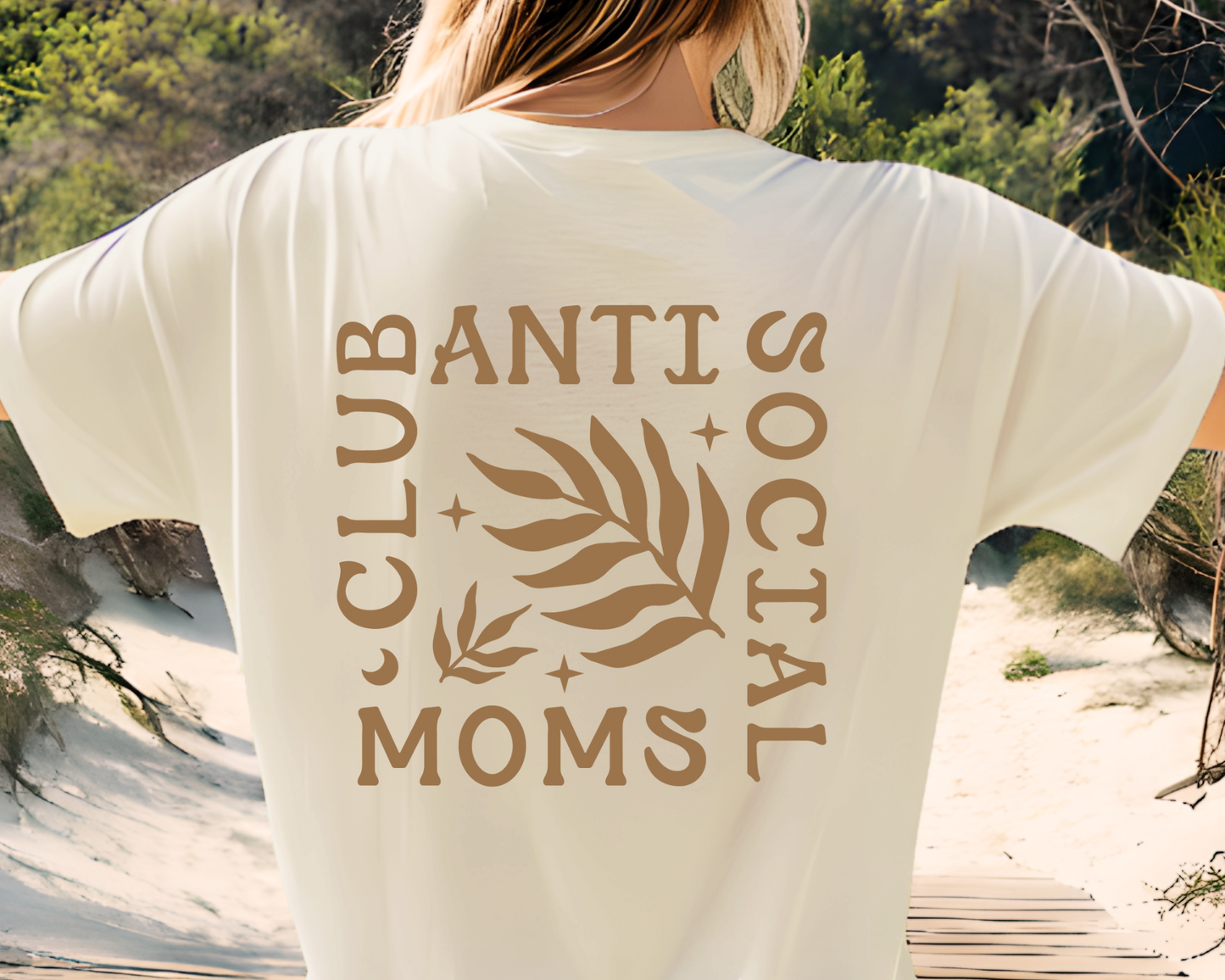 FREE Boho Anti Social Moms Club SVG | Mom Quote SVG