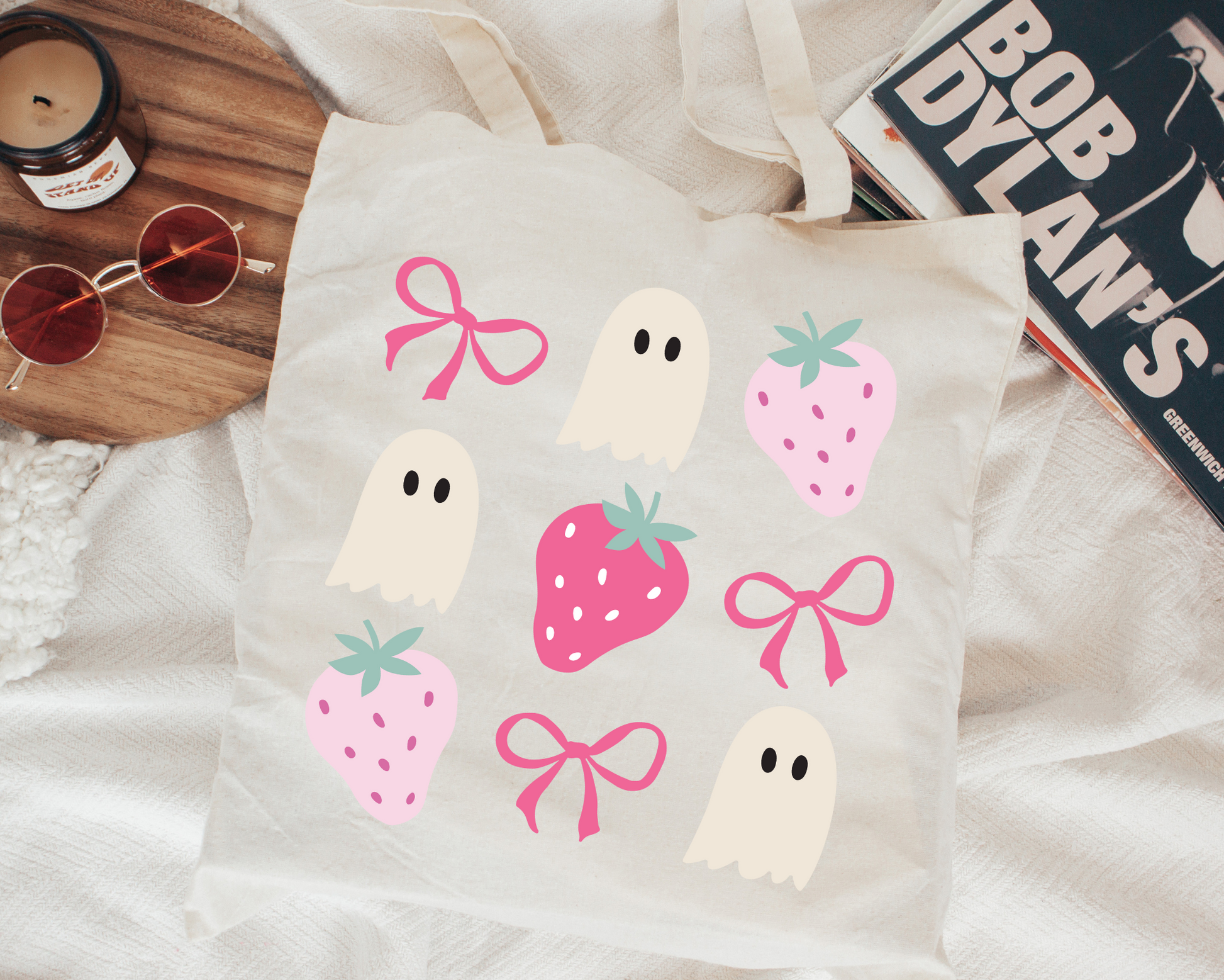 FREE Strawberry Ghost SVG | Girly Ghost SVG