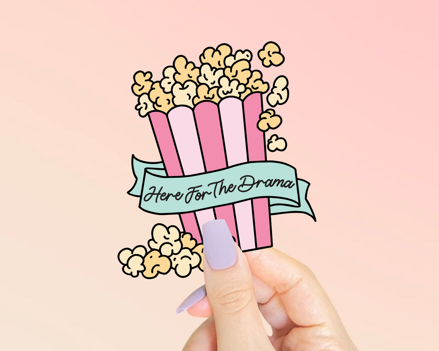 FREE Here For The Drama SVG | Popcorn SVG