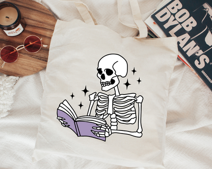 FREE Skeleton With Book SVG | Halloween Book SVG