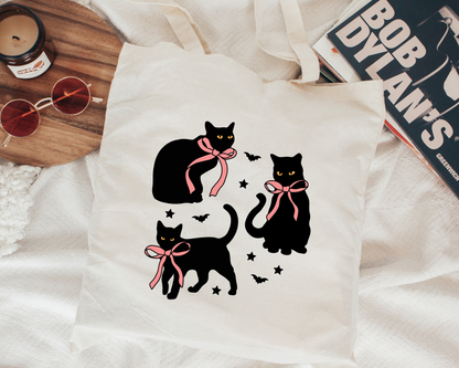 FREE Black Cat with Bow SVG | Coquette Cat Bow SVG