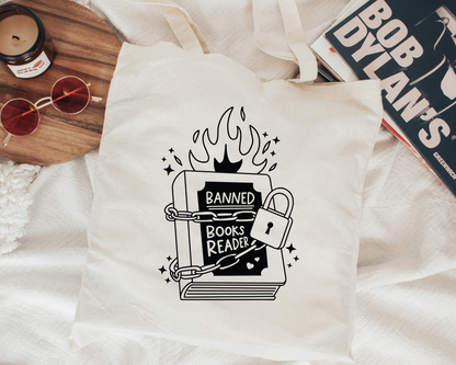 FREE Banned Books Reader SVG | Book Lover SVG Outline Ver.