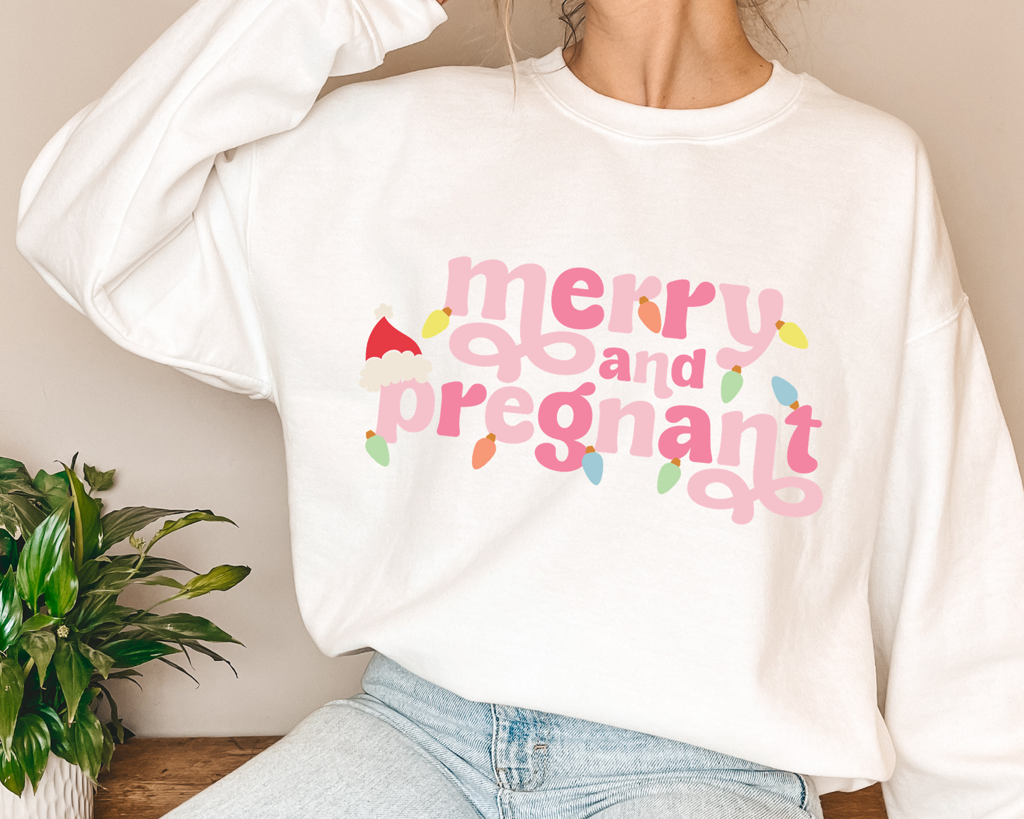 FREE Merry And Pregnant SVG | Mom To Be SVG