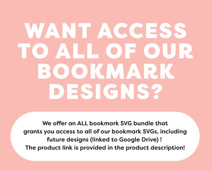 Bookmark Template SVG | Born To Read Forced To Work SVG