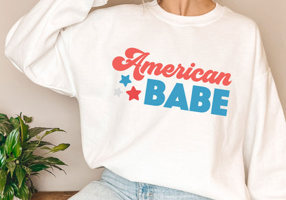 FREE American Babe SVG | July 4th SVG