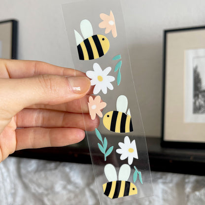 Bookmark UV DTF Decal | Bee