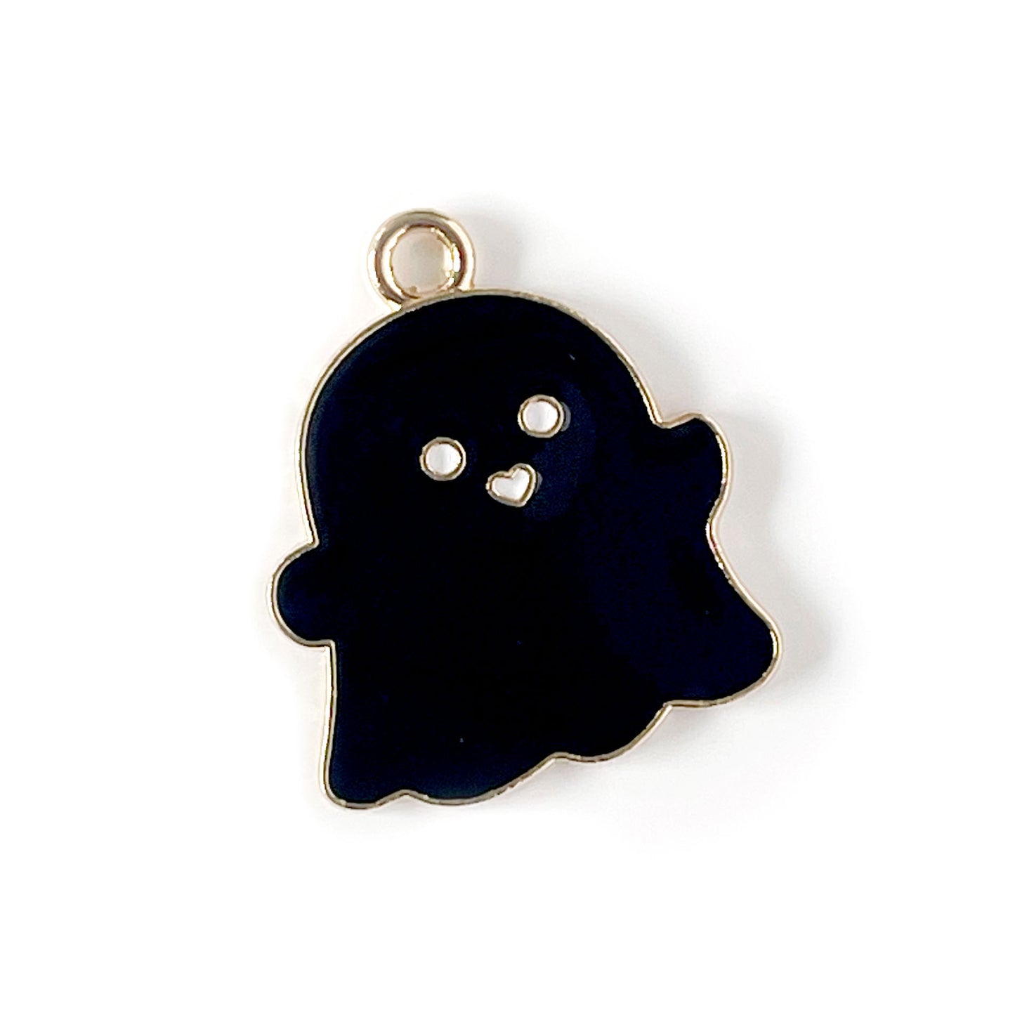 Mini Enamel Charm: Cute Ghost