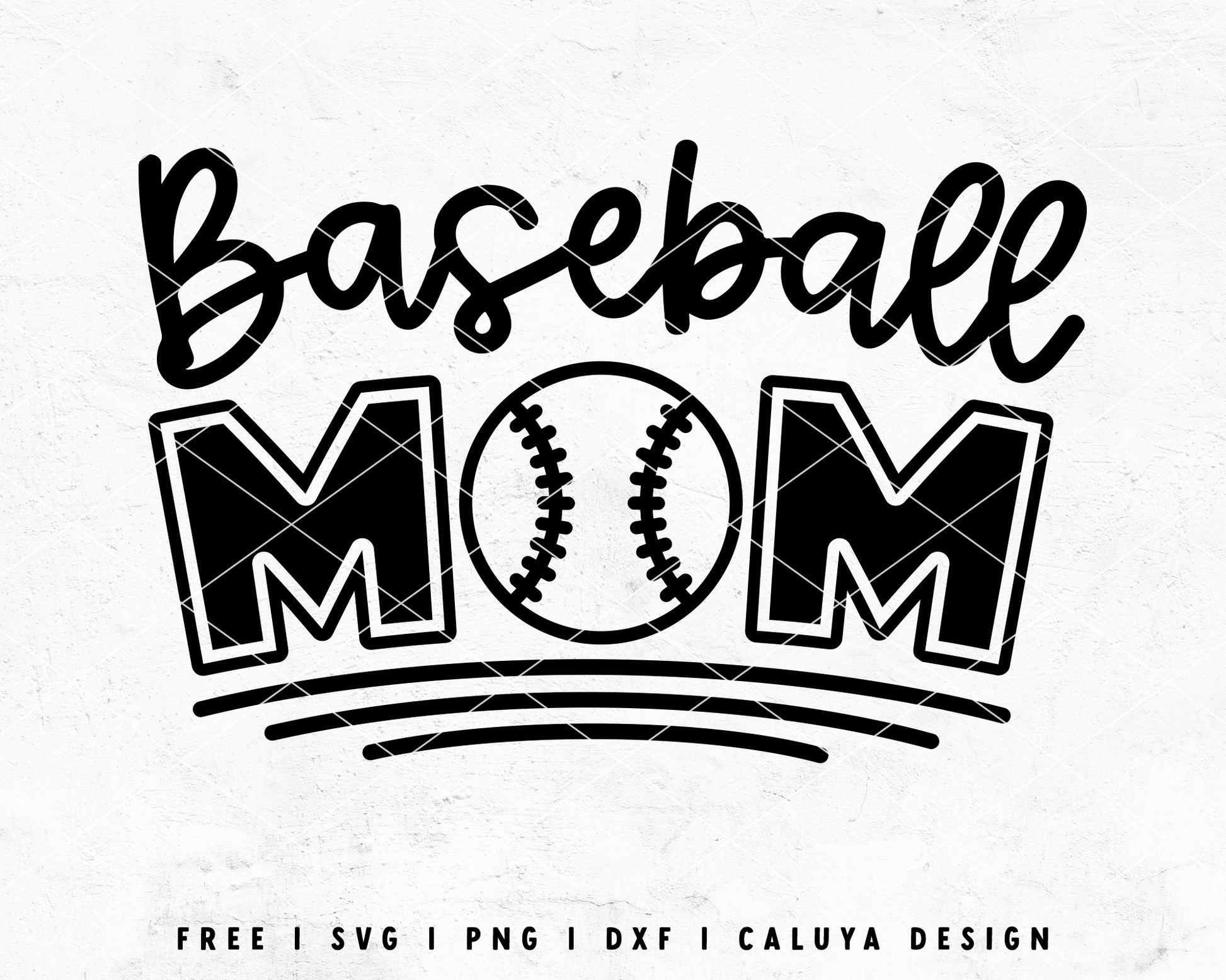 FREE Mom SVG | Baseball Mom SVG | Sport Mom SVG Cut File for Cricut, Cameo Silhouette | Free SVG Cut File