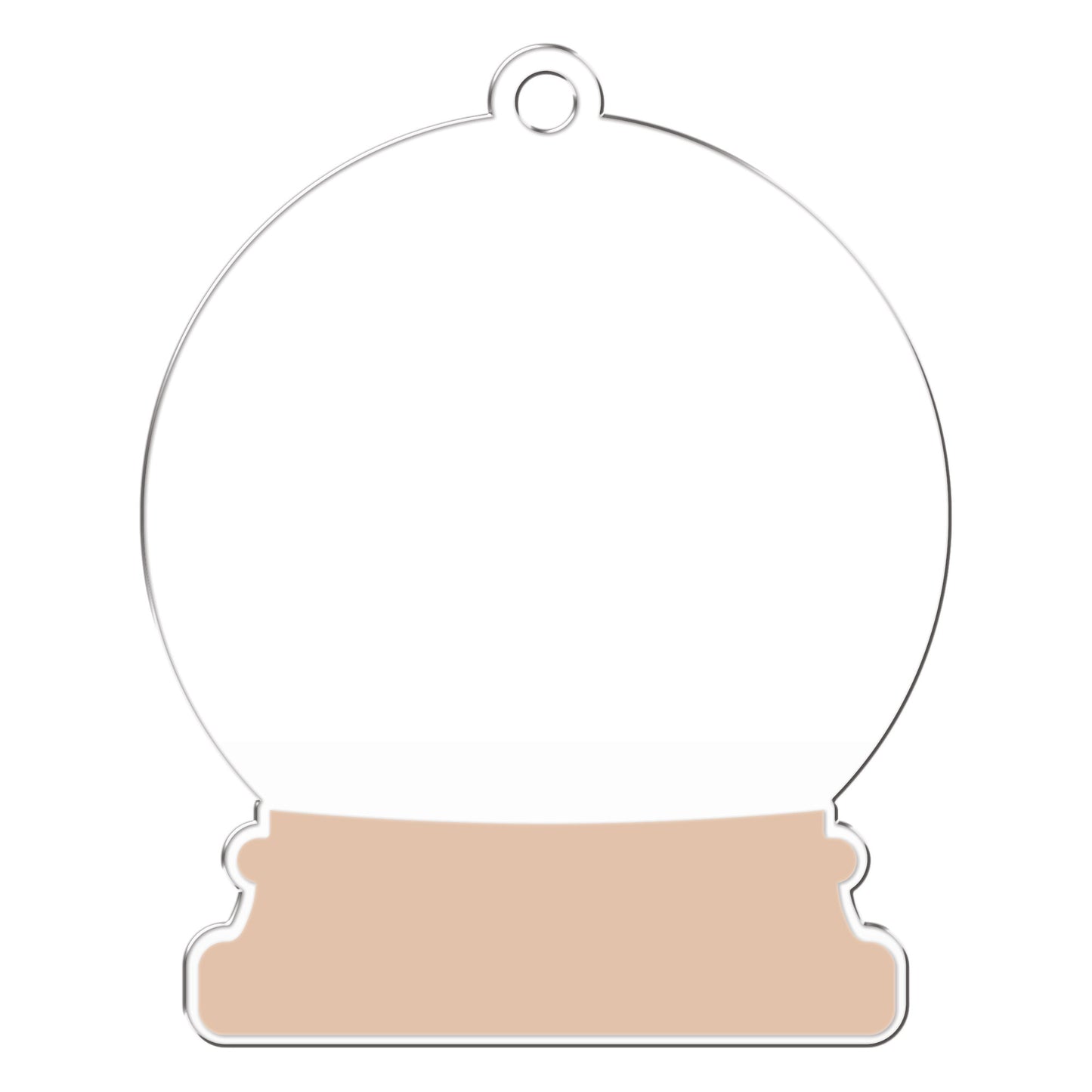 Christmas Blank| Snow Globe Beige