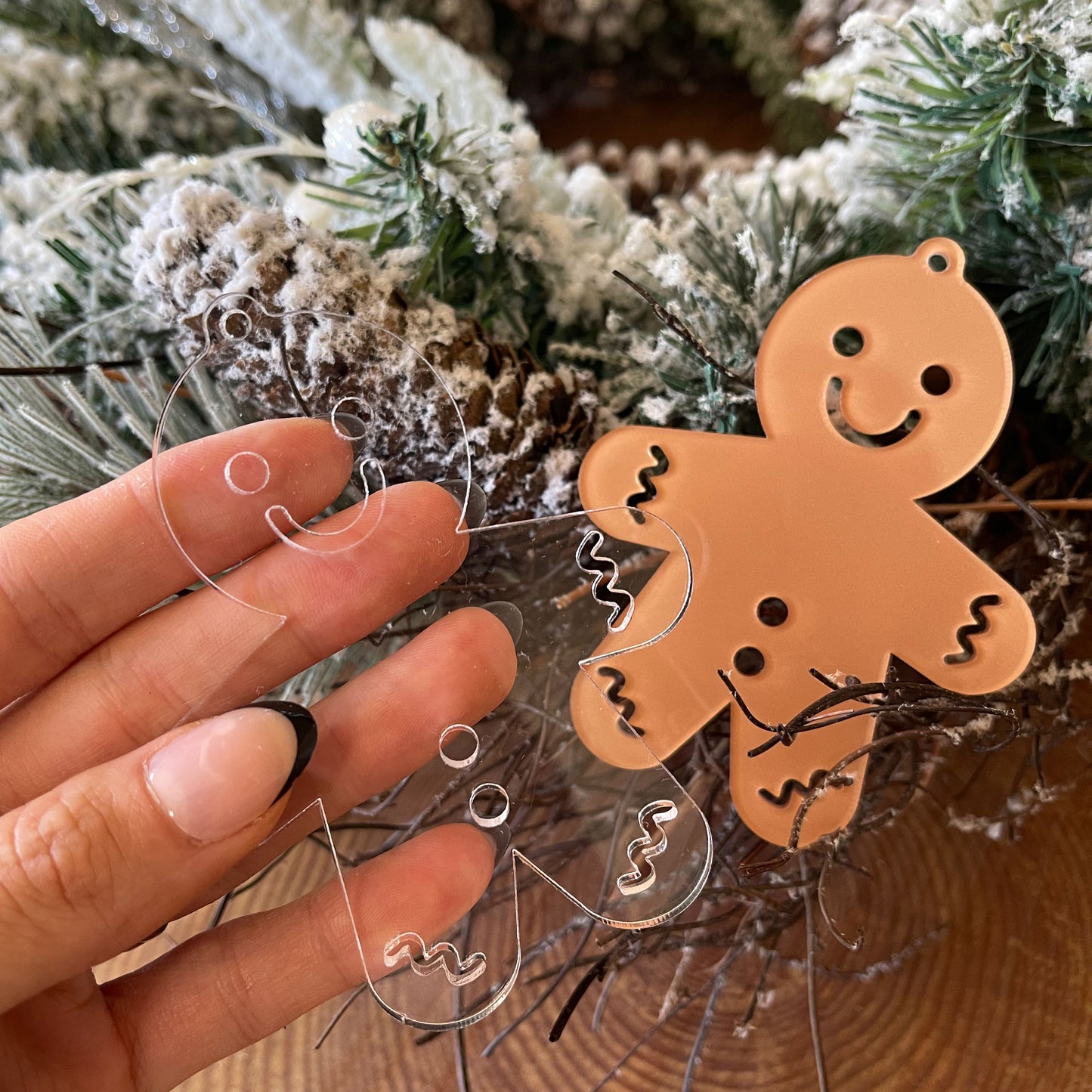 Gingerbread Man Blank | Clear