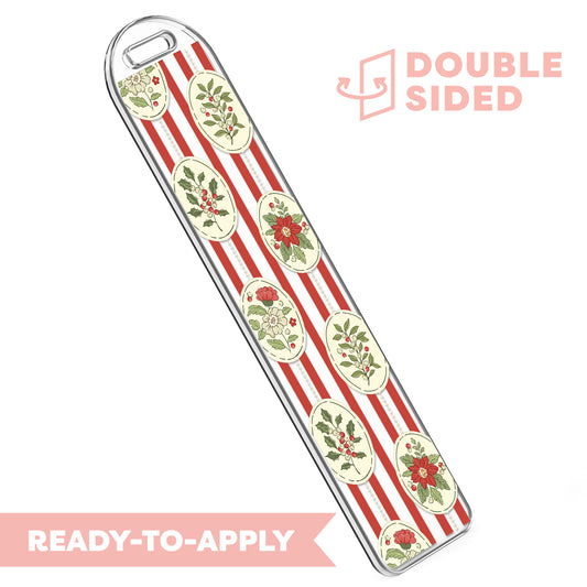 [ Double Sided ] Bookmark UV DTF Decal | Vintage Holiday