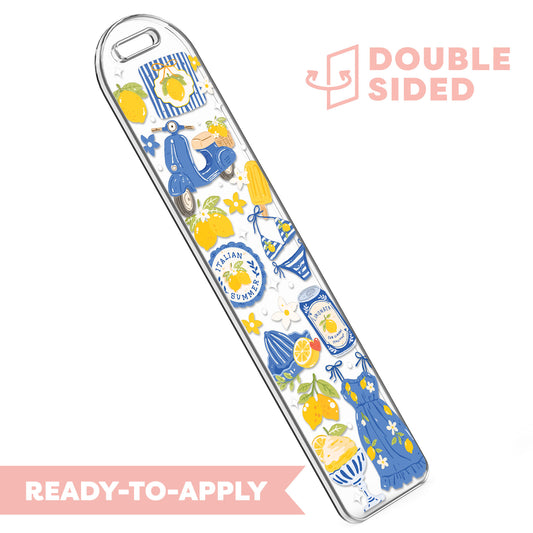 [ Double Sided ] Bookmark UV DTF Decal | European Summer