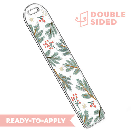 [ Double Sided ] Bookmark UV DTF Decal | Winter Forest