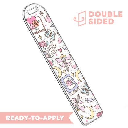 [ Double Sided ] Bookmark UV DTF Decal | Addicted To Romantasy
