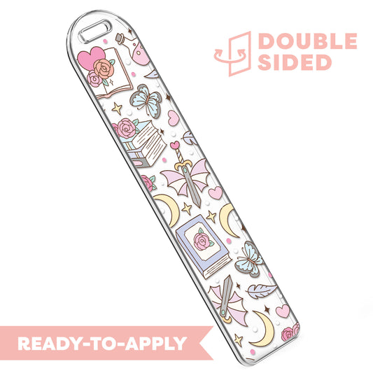 [ Double Sided ] Bookmark UV DTF Decal | Addicted To Romantasy