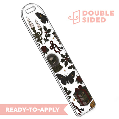 [ Double Sided ] Bookmark UV DTF Decal | Magical Dark Academy