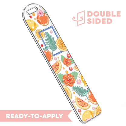 [ Double Sided ] Bookmark UV DTF Decal | Citrus Paradise