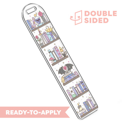 [ Double Sided ] Bookmark UV DTF Decal | Romantasy Bookshelf