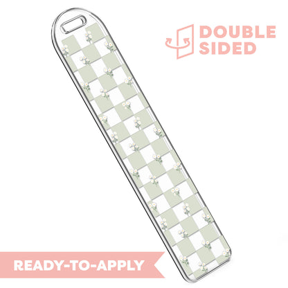 [ Double Sided ] Bookmark UV DTF Decal | Baby's Breath Field