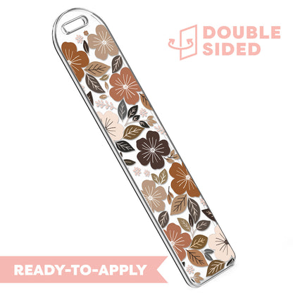 [ Double Sided ] Bookmark UV DTF Decal | Autumn Floral Field