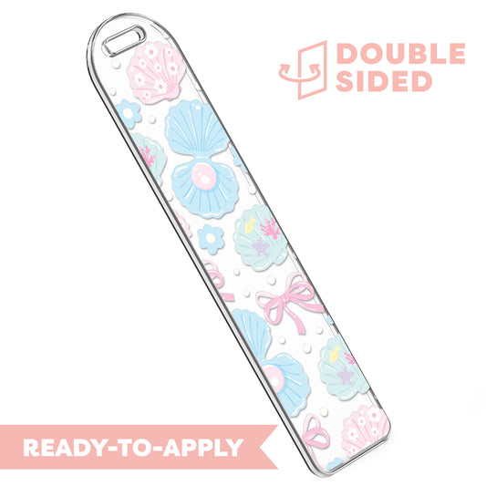 [ Double Sided ] Bookmark UV DTF Decal | Summer Pastel Seashell