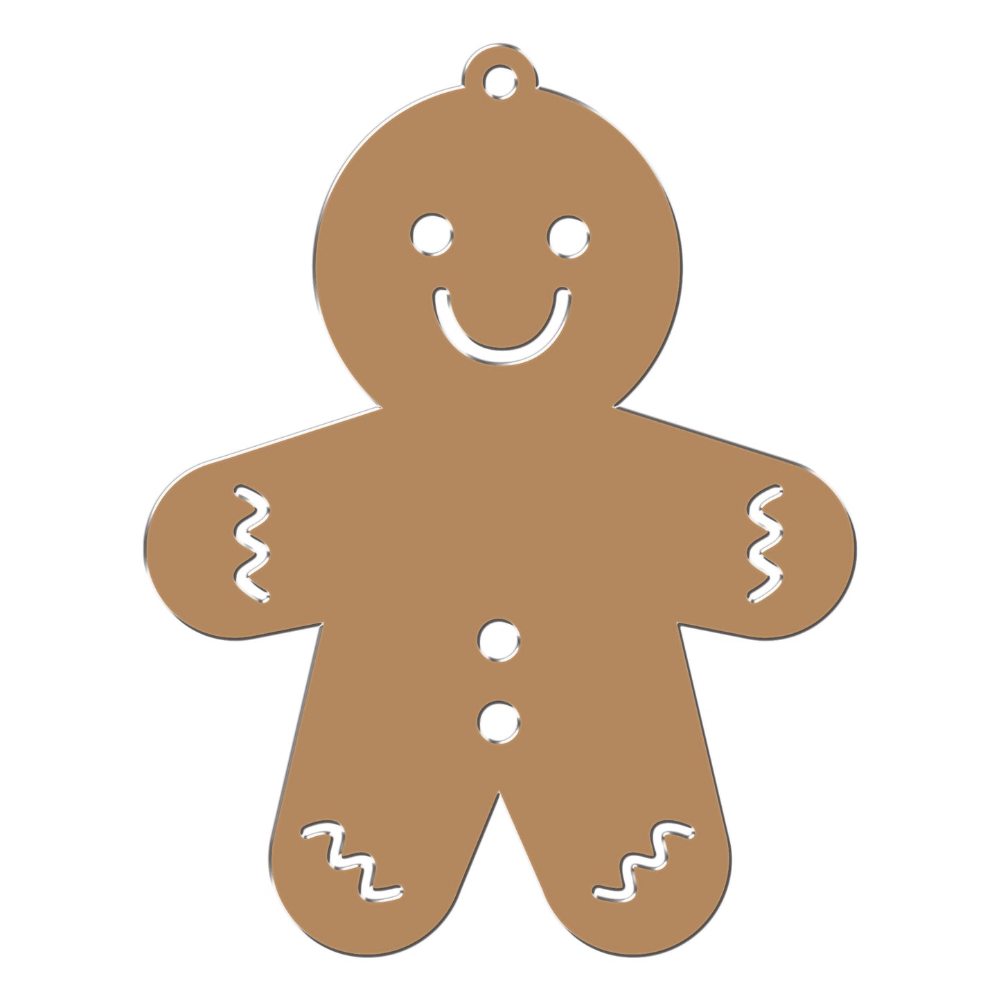 Gingerbread Man Blank | Brown