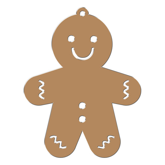 Gingerbread Man Blank | Brown