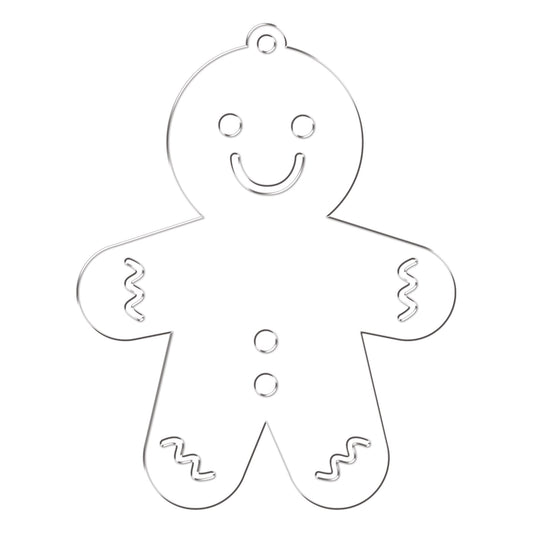 Gingerbread Man Blank | Clear