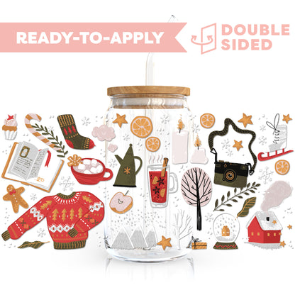 [ Double Sided ] 16oz Cup UV DTF Decal | Sweater Wether