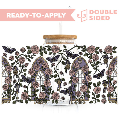 [ Double Sided ] 16oz Cup UV DTF Decal | Secret Rose Garden 🥀