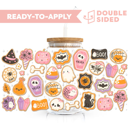 [ Double Sided ] 16oz Cup UV DTF Decal | Halloween Cookie