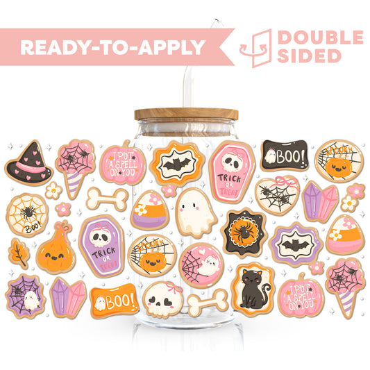 [ Double Sided ] 16oz Cup UV DTF Decal | Halloween Cookie