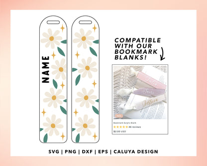 Bookmark Template SVG | Cute Daisy SVG